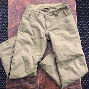 THE NORTH FACE SNOW PANTS ARMY GREEN